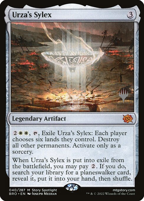 Urza's Sylex, The Brothers' War Promos, Colorless, Mythic, , Legendary Artifact, Non-Foil, NM