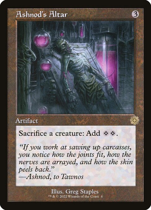 Ashnod's Altar, The Brothers' War Retro Frame Artifacts, Colorless, Rare, , Artifact, Non-Foil, NM