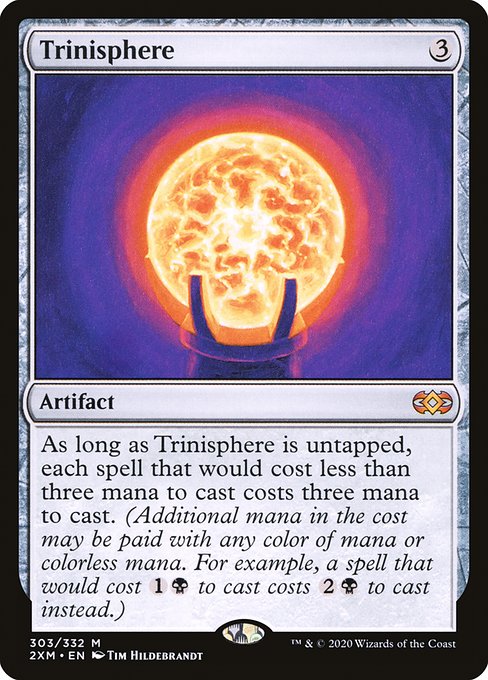 Trinisphere, Double Masters, Colorless, Mythic, , Artifact, Non-Foil, NM