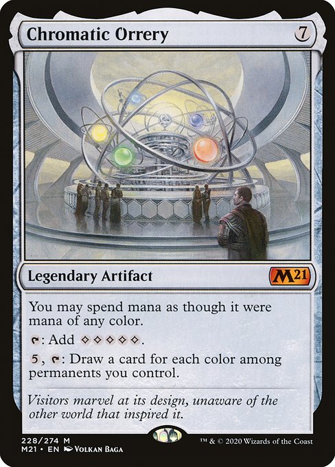 Chromatic Orrery, Core Set 2021, Colorless, Mythic, , Legendary Artifact, Non-Foil, NM