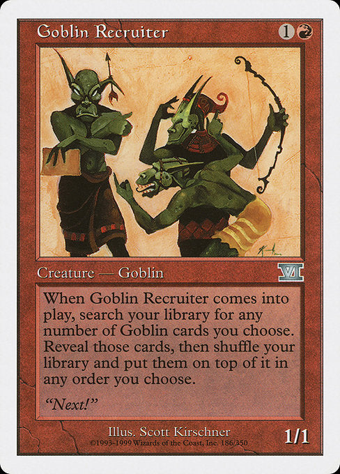 Goblin Recruiter, Classic Sixth Edition, Red, Uncommon, , Creature, Goblin, Non-Foil, PL
