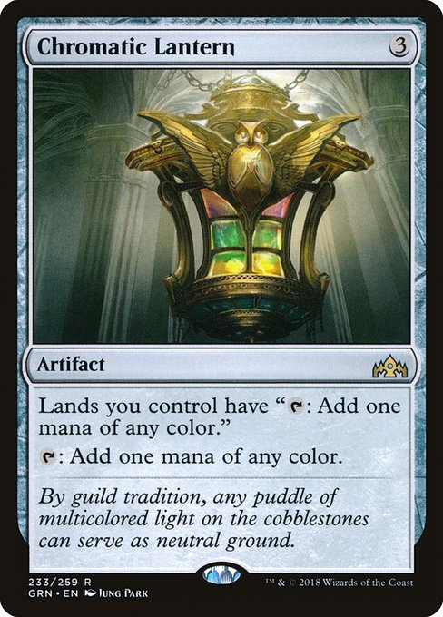 Chromatic Lantern, Guilds of Ravnica, Colorless, Rare, , Artifact, Non-Foil, NM