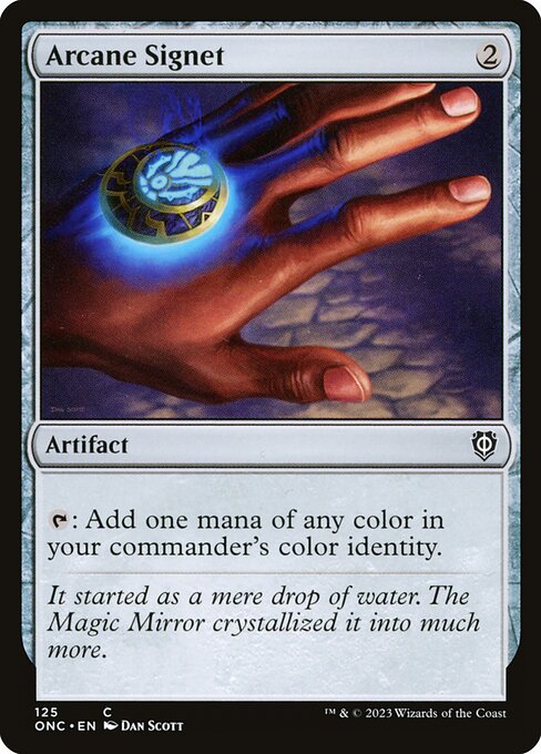 Arcane Signet, Phyrexia: All Will Be One Commander, Colorless, Common, , Artifact, Non-Foil, NM