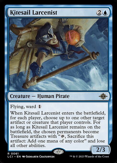Kitesail Larcenist, The Lost Caverns of Ixalan, Blue, Rare, , Creature, Human Pirate, Non-Foil, NM