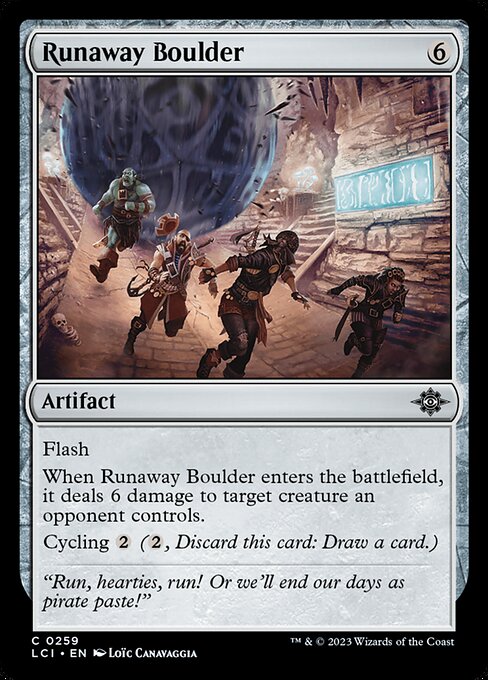 Runaway Boulder, The Lost Caverns of Ixalan, Colorless, Common, , Artifact, Non-Foil, NM