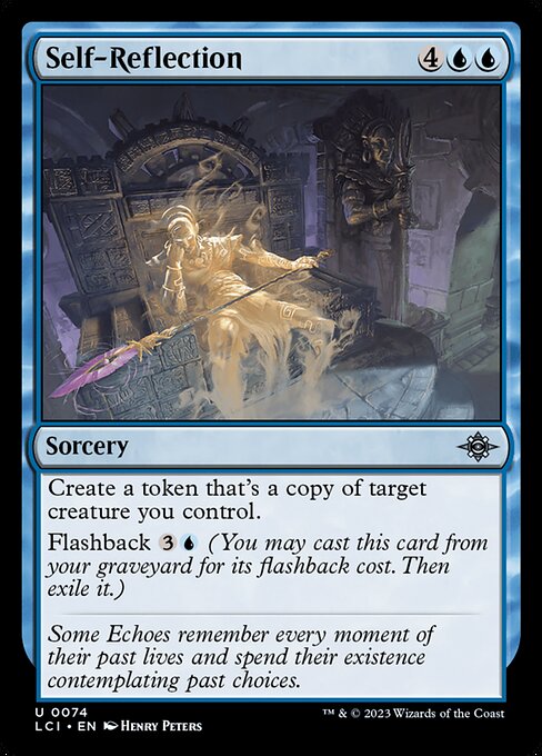 Self-Reflection, The Lost Caverns of Ixalan, Blue, Uncommon, , Sorcery, Non-Foil, NM