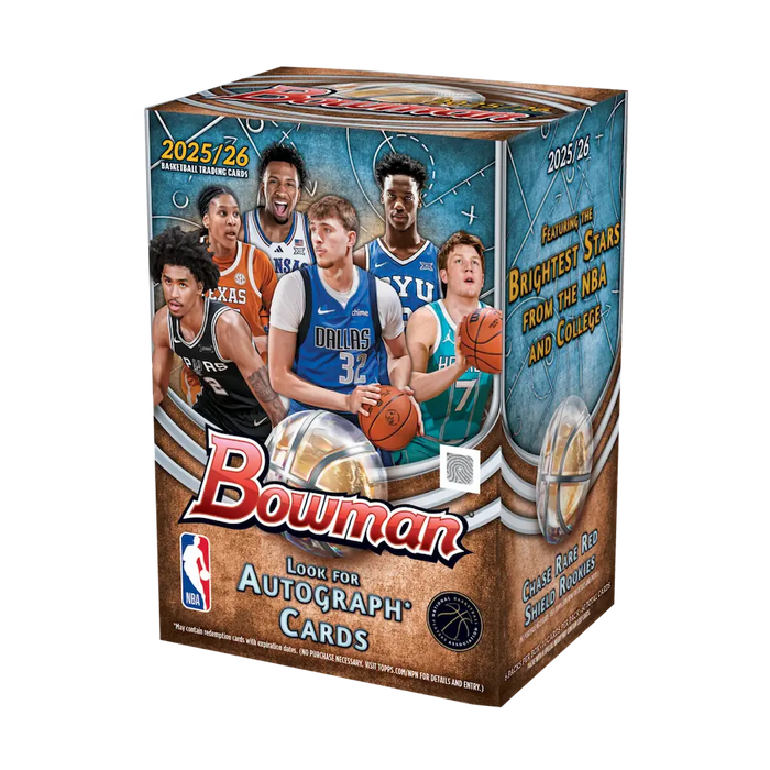Topps - 2025/26 Bowman Basketball Value Box (6 Packs)