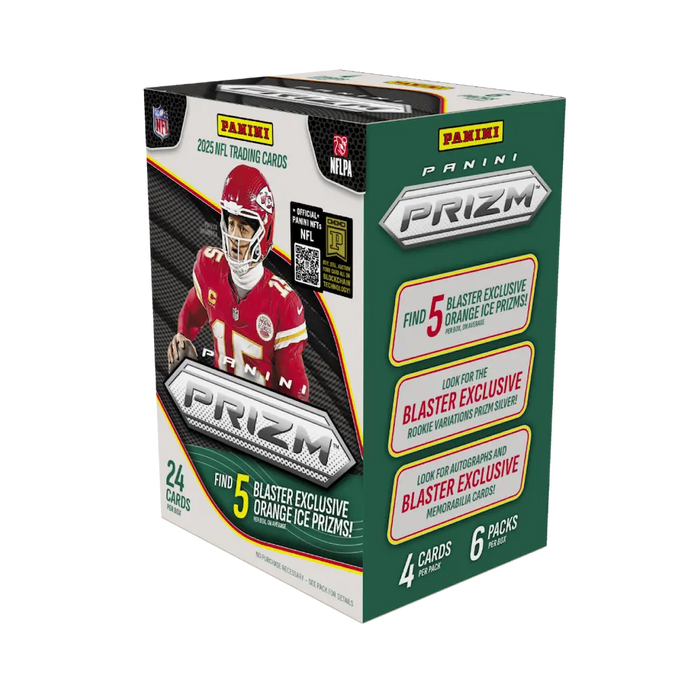 Panini - 2025 Orange Ice Prizm NFL Hobby Blaster Box (6 Packs)