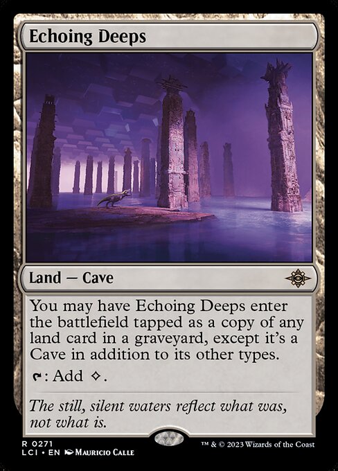 Echoing Deeps, The Lost Caverns of Ixalan, Colorless, Rare, , Land, Cave, Non-Foil, NM