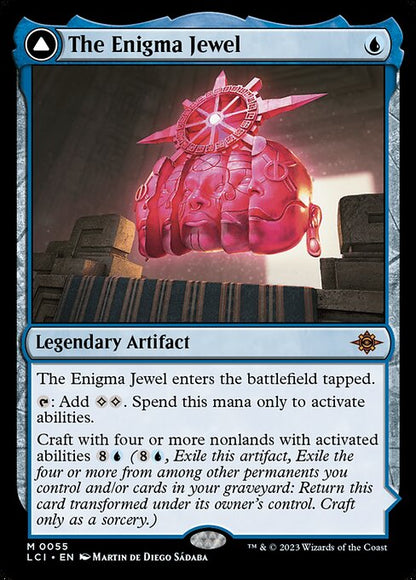 The Enigma Jewel // Locus of Enlightenment, The Lost Caverns of Ixalan, Blue, Mythic, , Legendary Artifact // Legendary Artifact, Non-Foil, NM