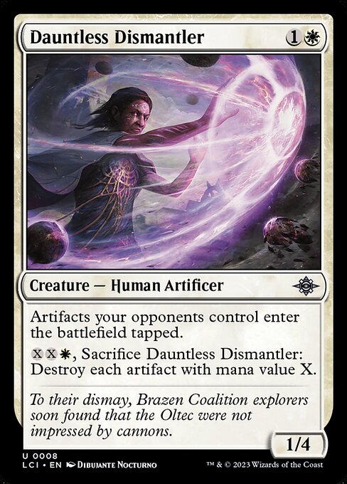 Dauntless Dismantler, The Lost Caverns of Ixalan, White, Uncommon, , Creature, Human Artificer, Non-Foil, NM