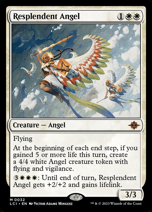 Resplendent Angel, The Lost Caverns of Ixalan, White, Mythic, , Creature, Angel, Non-Foil, NM