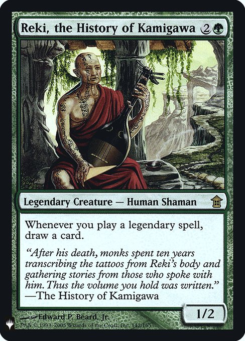 Reki, the History of Kamigawa, The List, Green, Rare, , Legendary Creature, Human Shaman, Foil, NM
