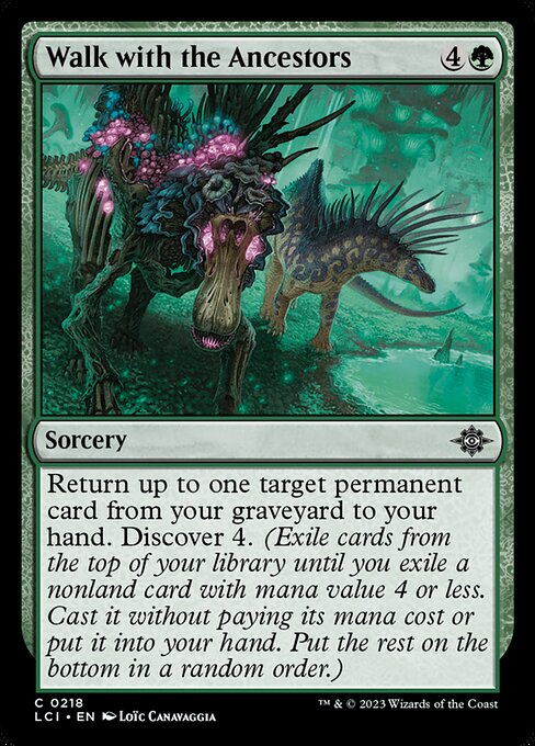 Walk with the Ancestors, The Lost Caverns of Ixalan, Green, Common, , Sorcery, Non-Foil, NM