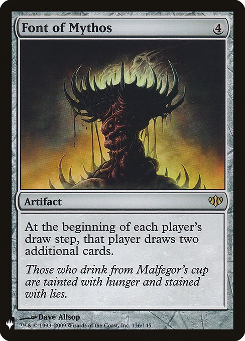 Font of Mythos, The List, Colorless, Rare, , Artifact, Non-Foil, NM