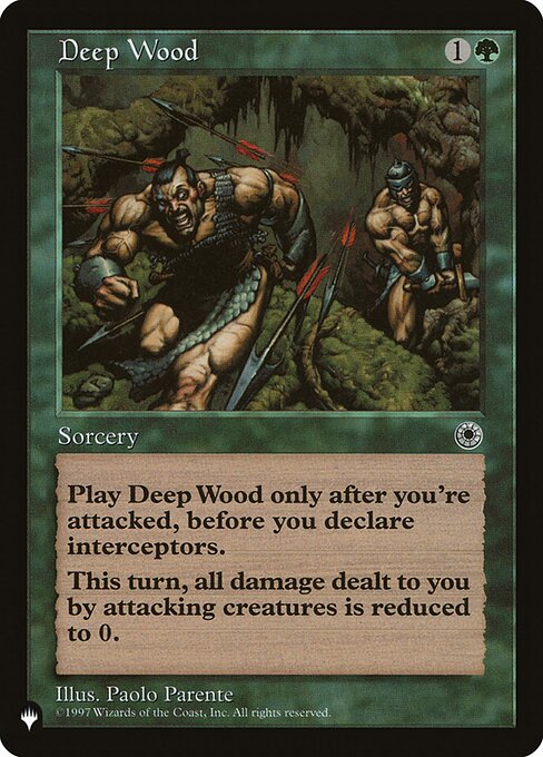 Deep Wood, The List, Green, Uncommon, , Instant, Non-Foil, NM