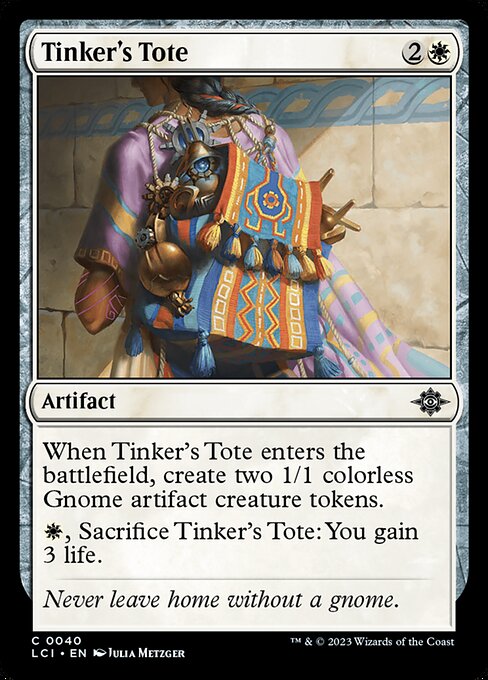 Tinker's Tote, The Lost Caverns of Ixalan, White, Common, , Artifact, Non-Foil, NM