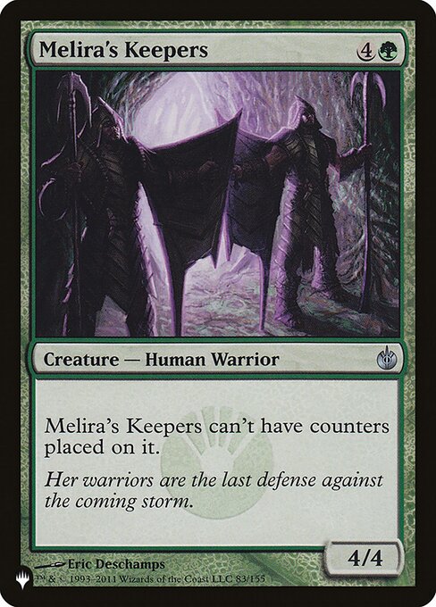 Melira's Keepers, The List, Green, Uncommon, , Creature, Human Warrior, Non-Foil, NM