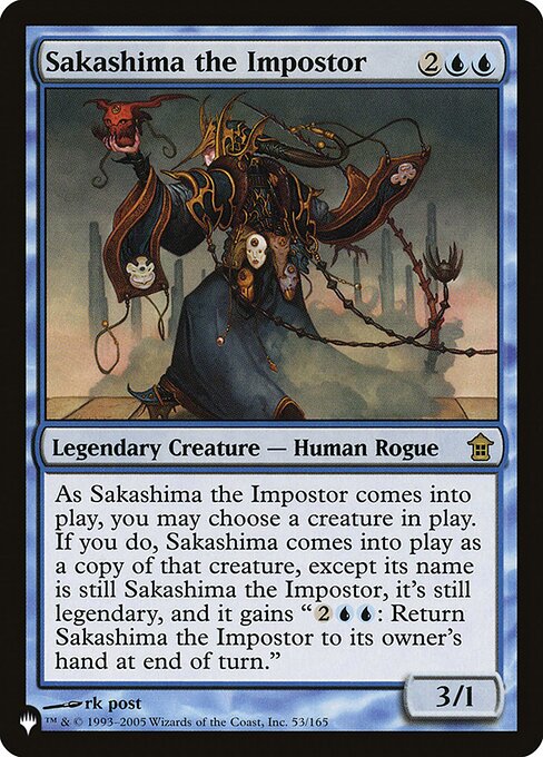 Sakashima the Impostor, The List, Blue, Rare, , Legendary Creature, Human Rogue, Non-Foil, NM