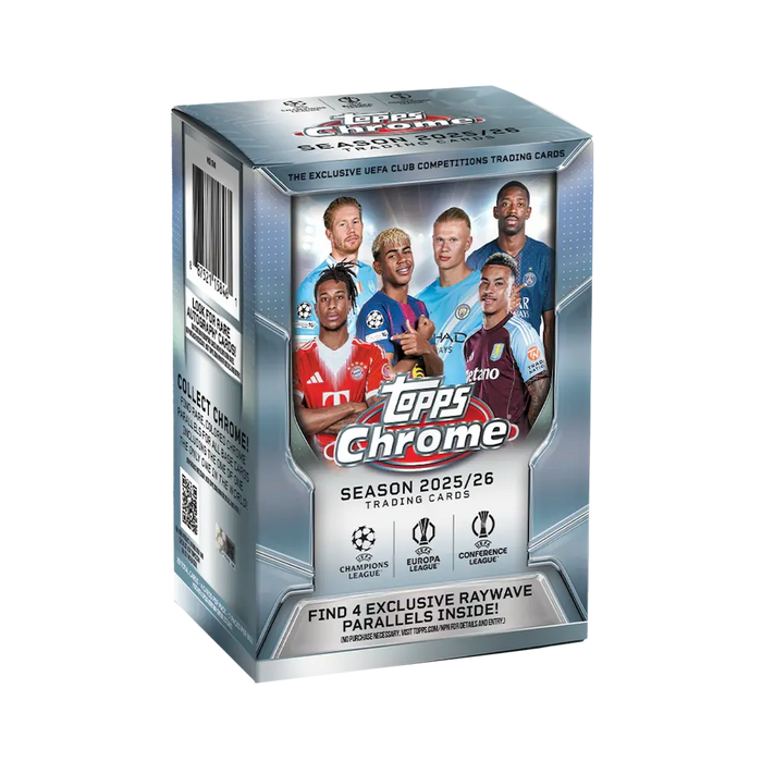 Topps - 2025/26 Chrome UEFA Club Competitions Value Box (7 Packs)