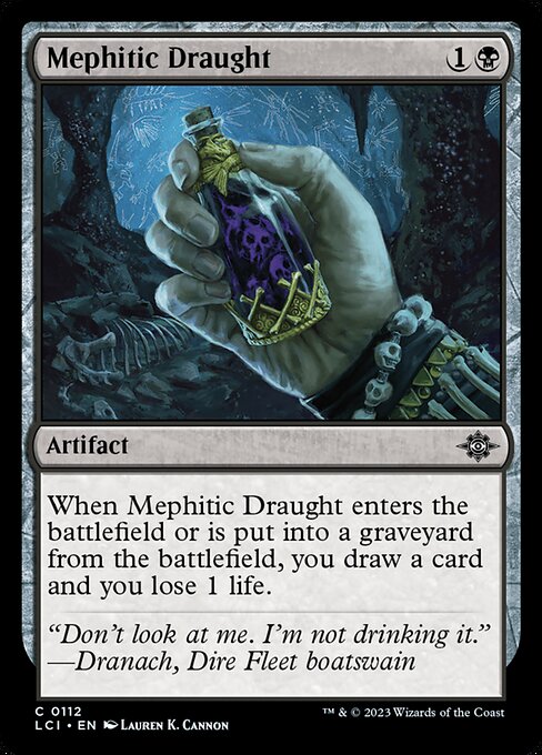 Mephitic Draught, The Lost Caverns of Ixalan, Black, Common, , Artifact, Foil, NM