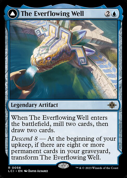 The Everflowing Well // The Myriad Pools, The Lost Caverns of Ixalan, Blue, Rare, , Legendary Artifact // Legendary Artifact Land, Non-Foil, NM