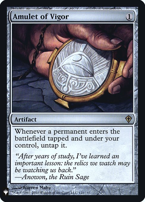 Amulet of Vigor, The List, Colorless, Rare, , Artifact, Foil, NM
