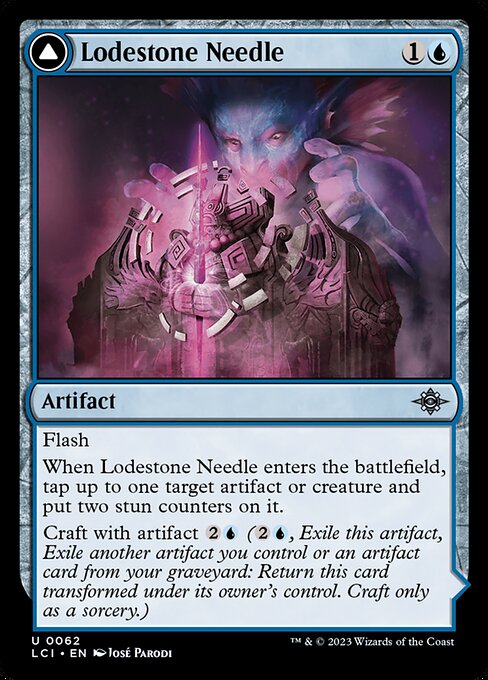 Lodestone Needle // Guidestone Compass, The Lost Caverns of Ixalan, Blue, Uncommon, , Artifact // Artifact, Non-Foil, NM