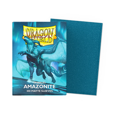 Dragon Shield - Amazonite: Standard Size 100 Matte Sleeves (Magic, Pokémon, One Piece)