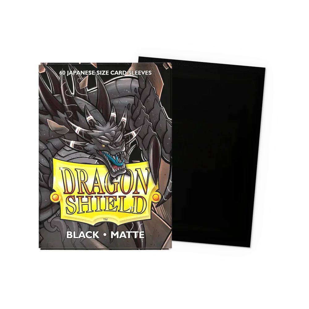 Dragon Shield - Black: Japanese Size 60 Matte Sleeves (Yu-Gi-Oh!)