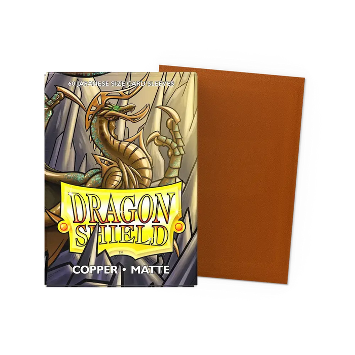 Dragon Shield - Copper: Japanese Size 60 Matte Sleeves (Yu-Gi-Oh!)