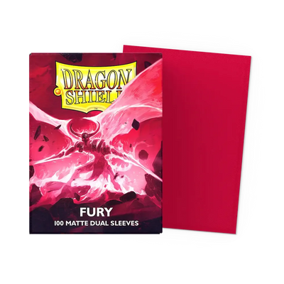 Dragon Shield - Fury: Standard Size 100 Matte Dual Sleeves (Magic, Pokémon, One Piece)