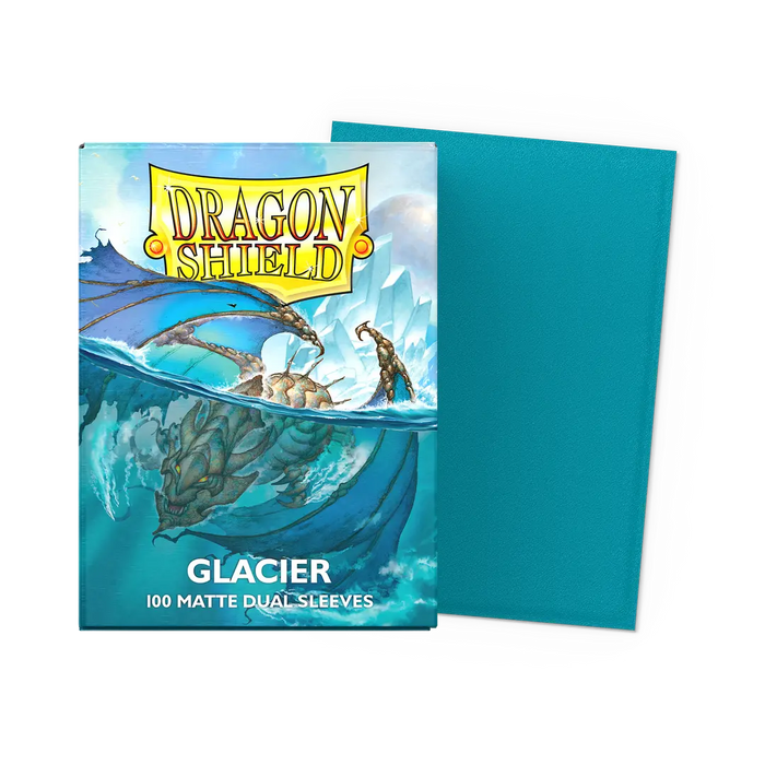 Dragon Shield - Glacier: Standard Size 100 Matte Dual Sleeves (Magic, Pokémon, Riftbound, One Piece)