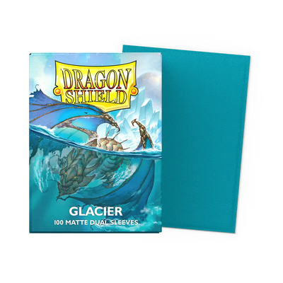 Dragon Shield - Glacier: Standard Size 100 Matte Dual Sleeves (Magic, Pokémon, One Piece)