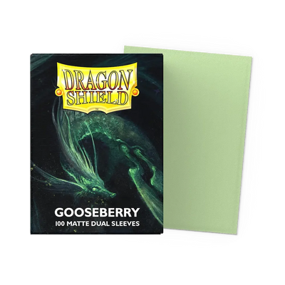 Dragon Shield - Gooseberry: Standard Size 100 Matte Dual Sleeves (Magic, Pokémon, One Piece)