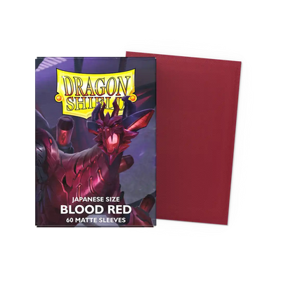 Dragon Shield - Blood Red: Japanese Size 60 Matte Sleeves (Yu-Gi-Oh!)