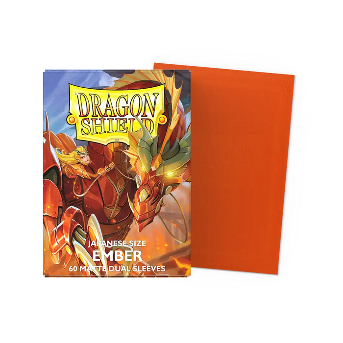 Dragon Shield - Ember: Japanese Size 60 Matte Dual Sleeves (Yu-Gi-Oh!)