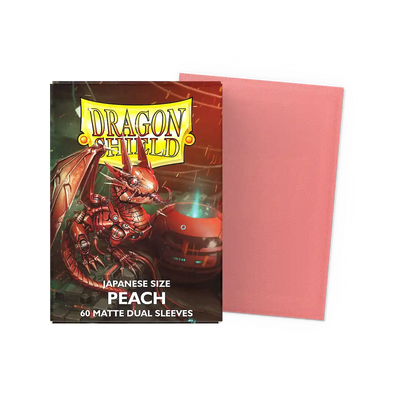 Dragon Shield - Peach: Japanese Size 60 Matte Dual Sleeves (Yu-Gi-Oh!)