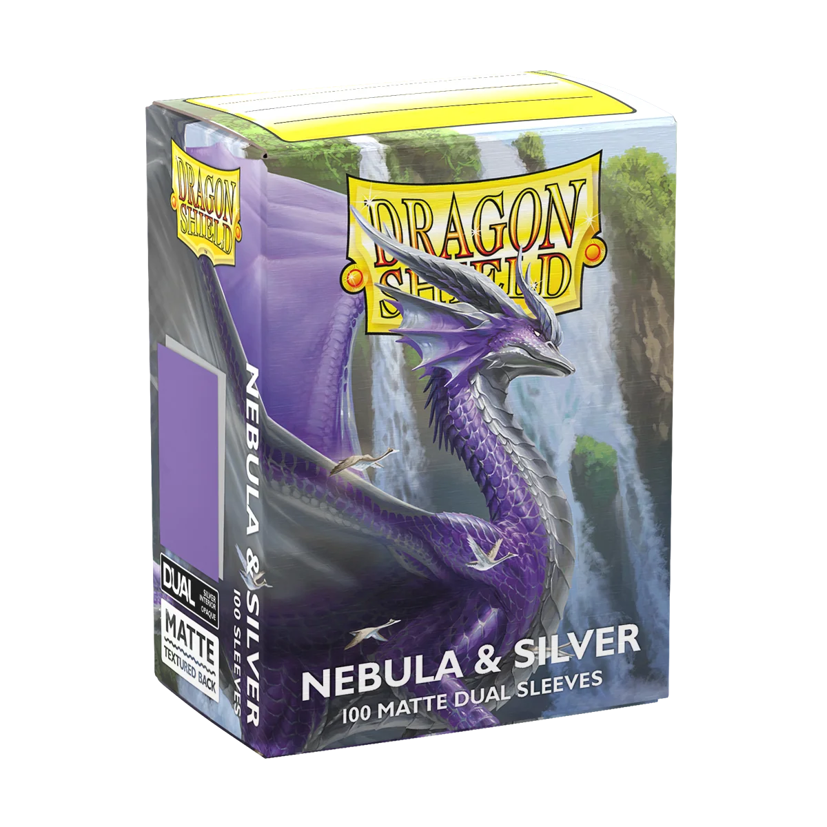 Dragon Shield - Nebula & Silver: Standard Size 100 Matte Dual Sleeves (Magic, Pokémon, Riftbound, One Piece)