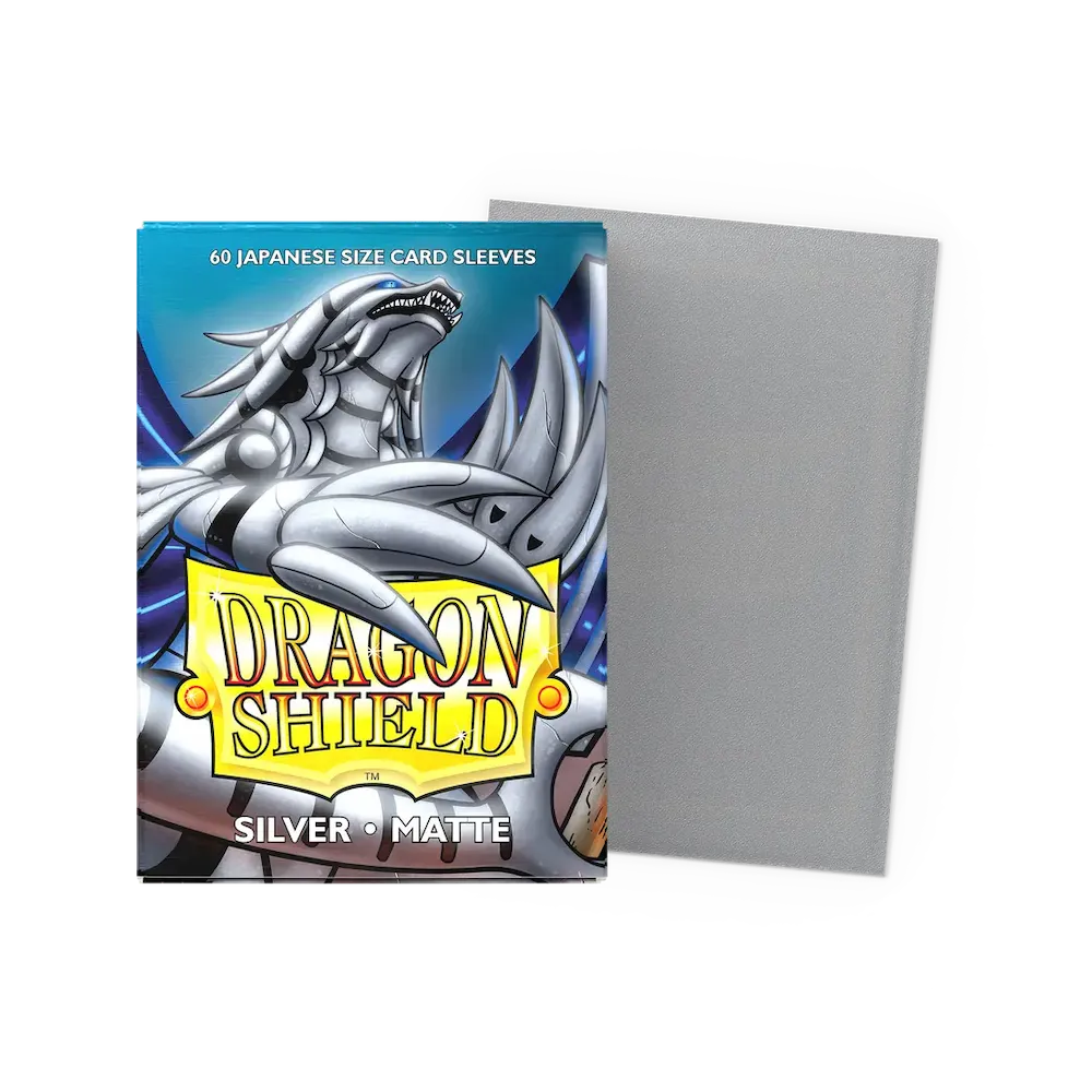 Dragon Shield - Silver: Japanese Size 60 Matte Sleeves (Yu-Gi-Oh!)