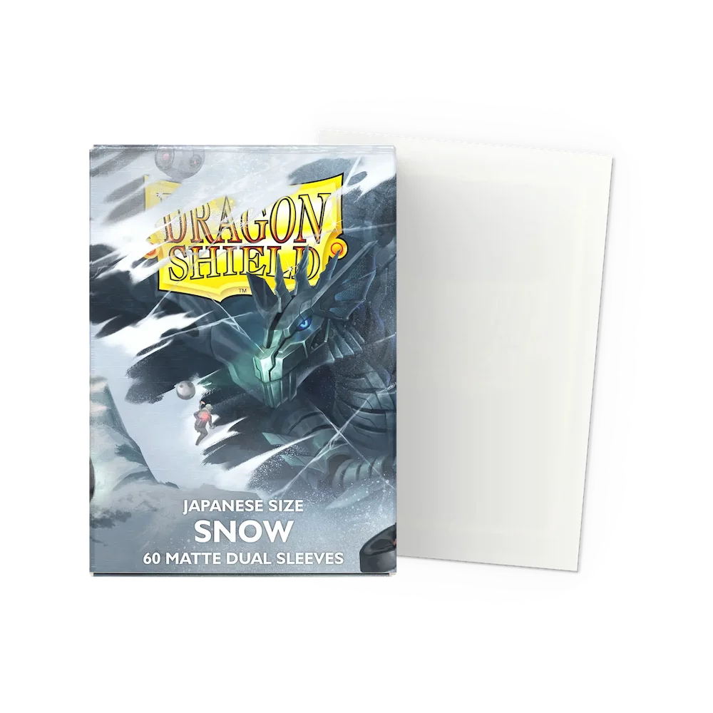 Dragon Shield - Snow: Japanese Size 60 Matte Dual Sleeves (Yu-Gi-Oh!)