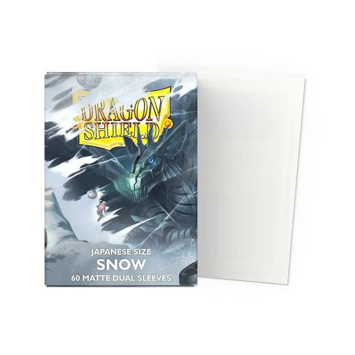 Dragon Shield - Snow: Japanese Size 60 Matte Dual Sleeves (Yu-Gi-Oh!)