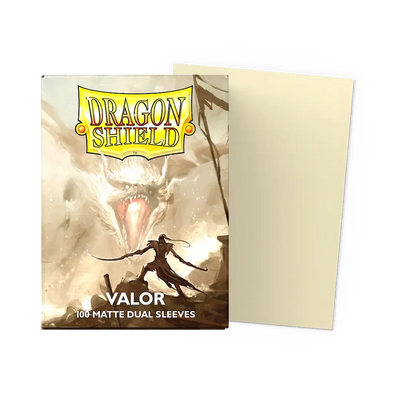 Dragon Shield - Valor: Standard Size 100 Matte Dual Sleeves (Magic, Pokémon, One Piece)