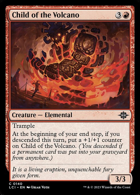 Child of the Volcano, The Lost Caverns of Ixalan, Red, Common, , Creature, Elemental, Foil, NM