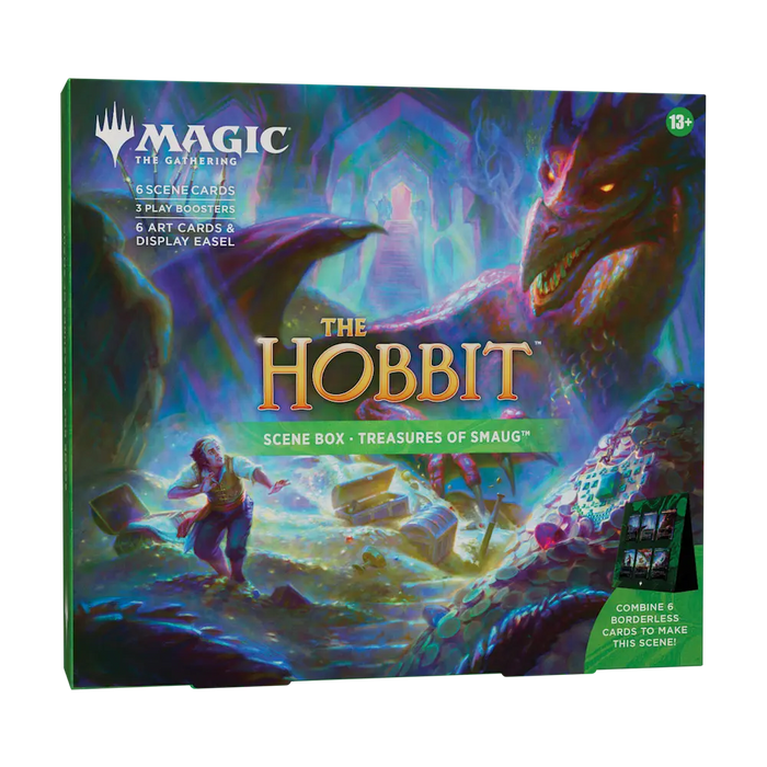Magic: The Gathering - The Hobbit Scene Box (Treasures of Smaug: 3 Packs & 6 Foil Scene Cards)