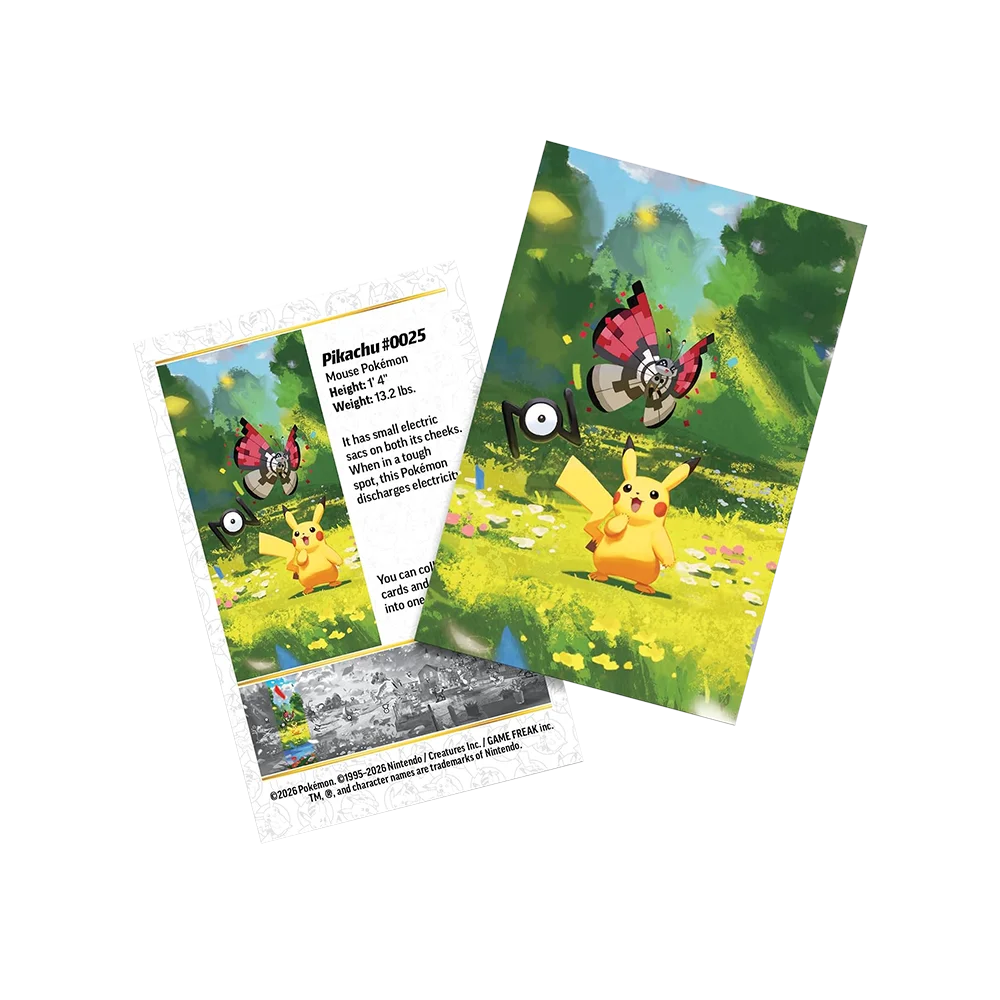 Pokémon - 30th Celebration: Mini Tin Day Pikachu (2 Packs, 1 Art Card & 1 Sticker Sheet)