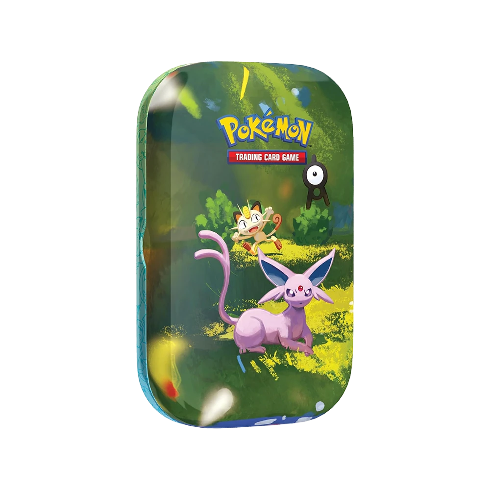 Pokémon - 30th Celebration: Mini Tin Espeon (2 Packs, 1 Art Card & 1 Sticker Sheet)