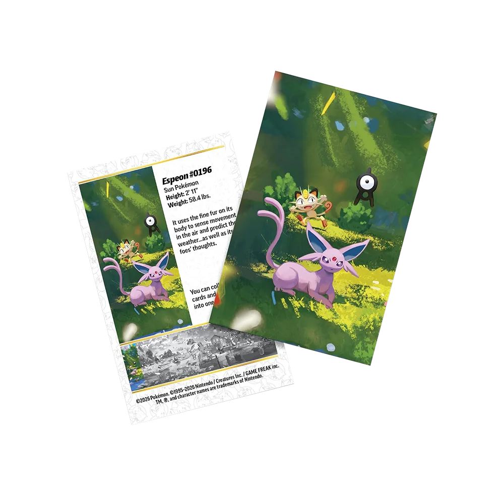 Pokémon - 30th Celebration: Mini Tin Espeon (2 Packs, 1 Art Card & 1 Sticker Sheet)