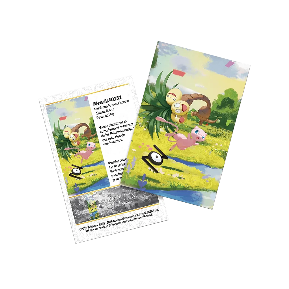 Pokémon - 30th Celebration: Mini Tin Mew (2 Packs, 1 Art Card & 1 Sticker Sheet)