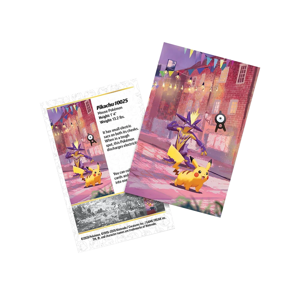 Pokémon - 30th Celebration: Mini Tin Night Pikachu (2 Packs, 1 Art Card & 1 Sticker Sheet)